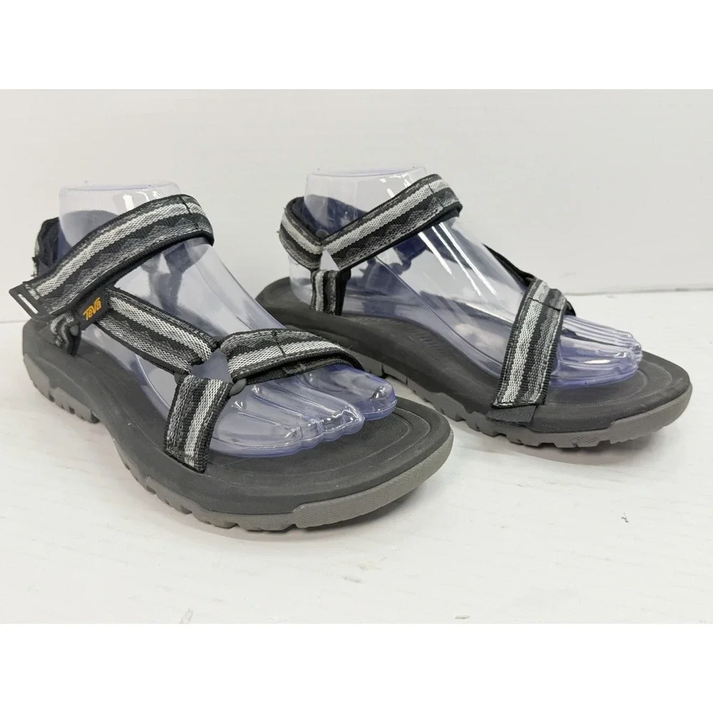 Teva Hurricane XLT2 Women's Size 8 Gray Black Strappy Hiking Sport Sandals